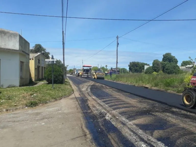 Di Cesare avanza con la reparación y reasfaltado de calles de Miramar