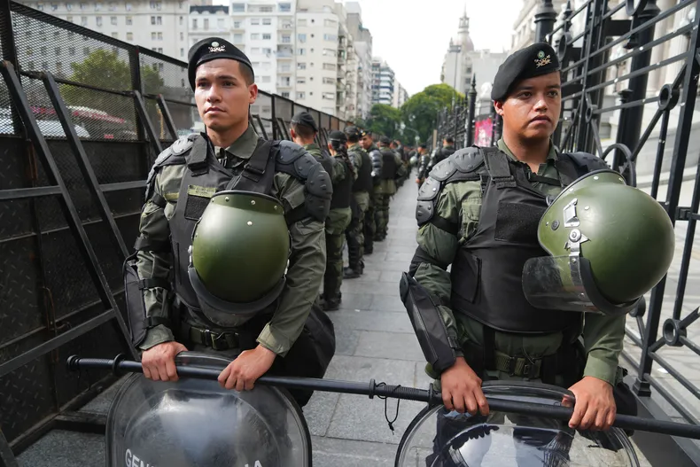 Gendarmería en el Congreso