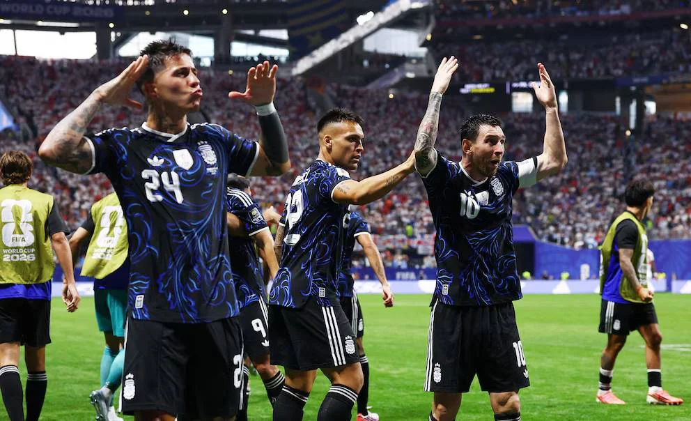 Festejo de Enzo Fernández