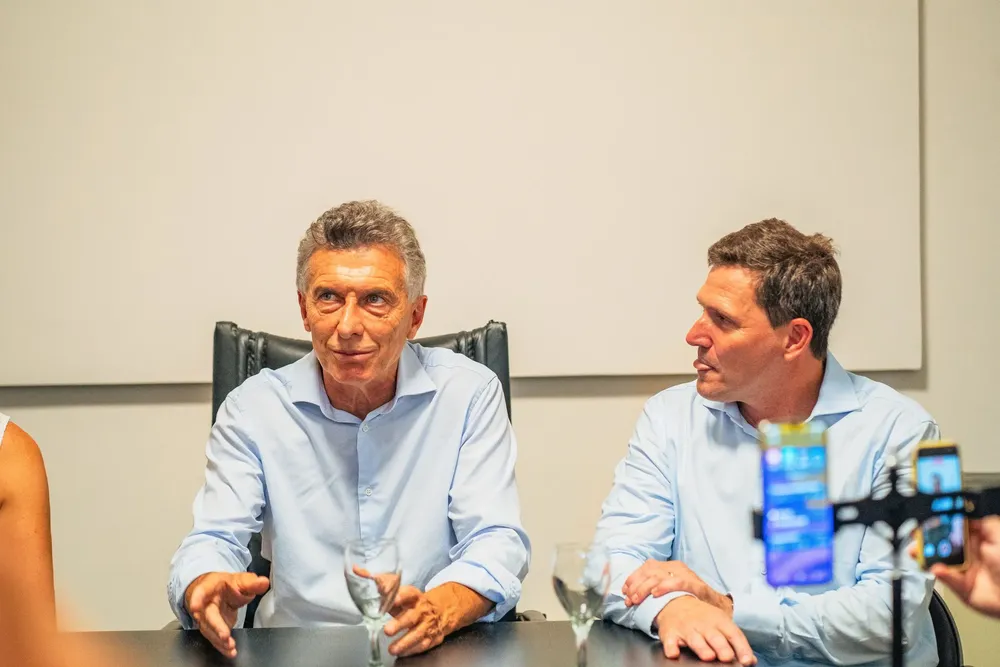 Fernando Bouvier junto a Mauricio Macri