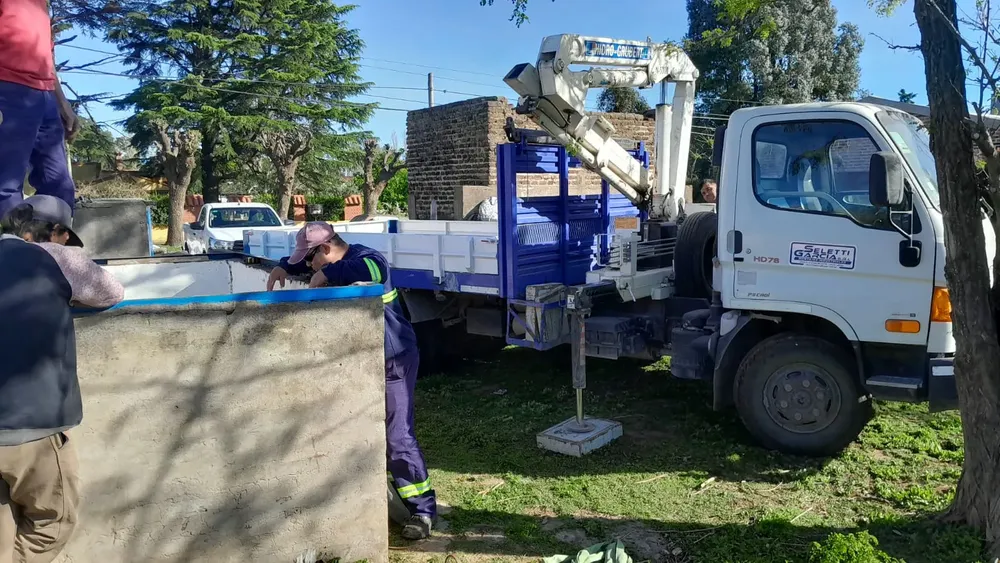 Renovación de equipamiento en el pozo de agua Nro. 4