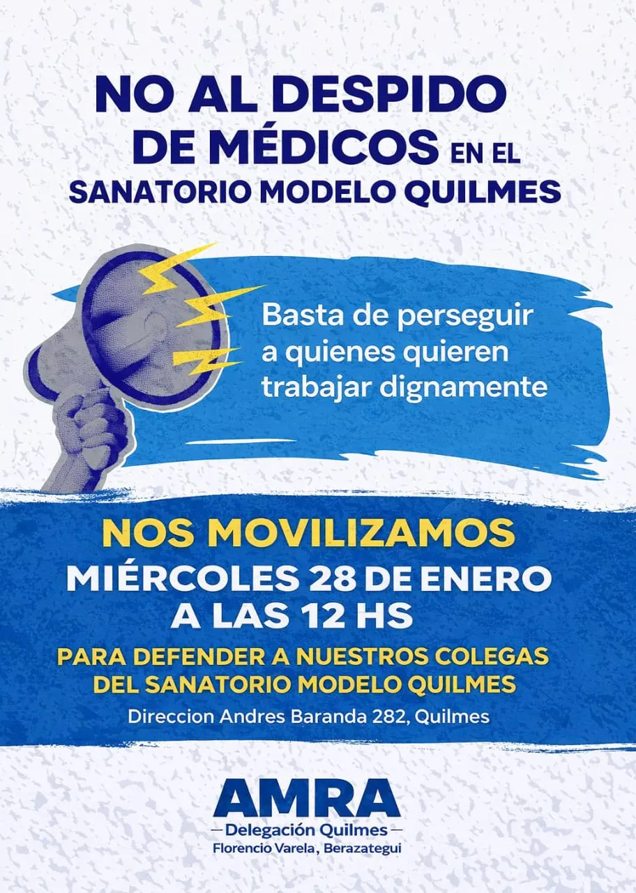 Despidos y protesta en el Sanatorio Modelo de Quilmes