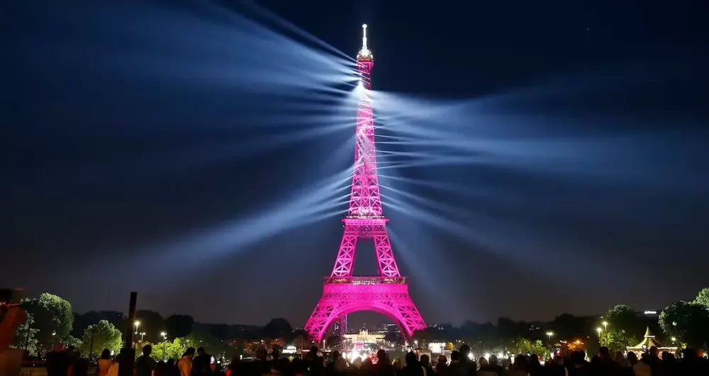 Un hombre salta en paracaidas desde la Torre Eiffel y es detenido