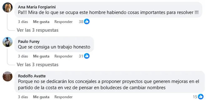 Proponen rebautizar La Costa y se desató la polémica