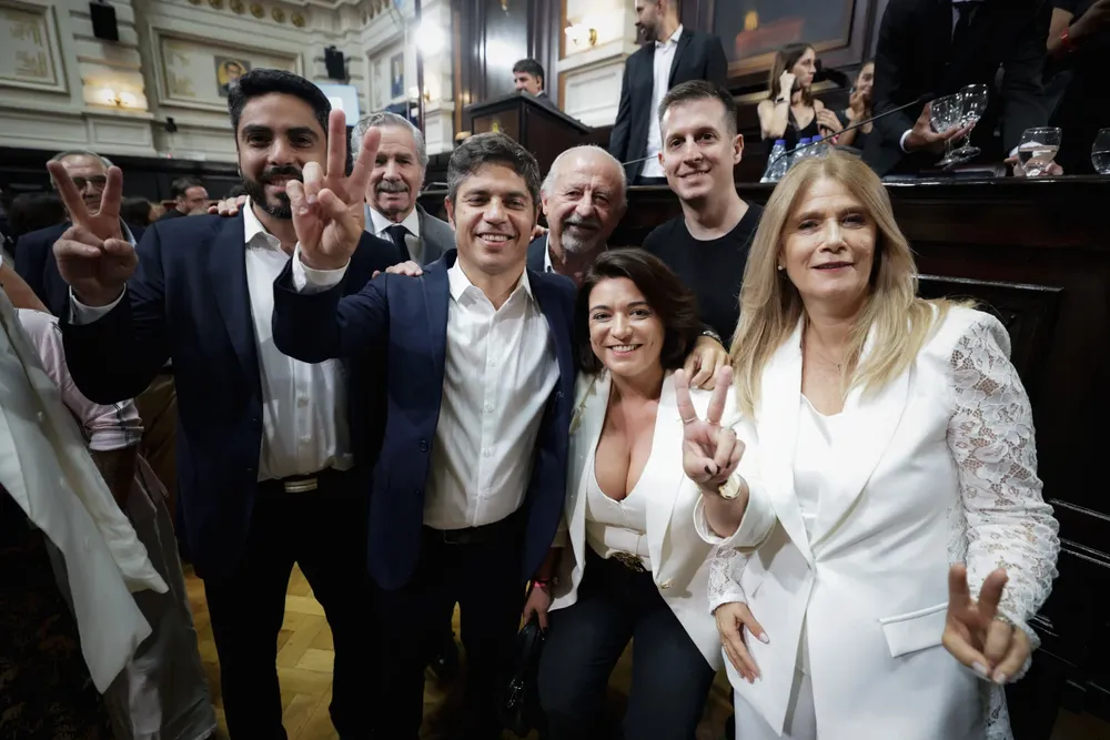 Huguito Moyano, en la apertura de sesiones bonaerenses.