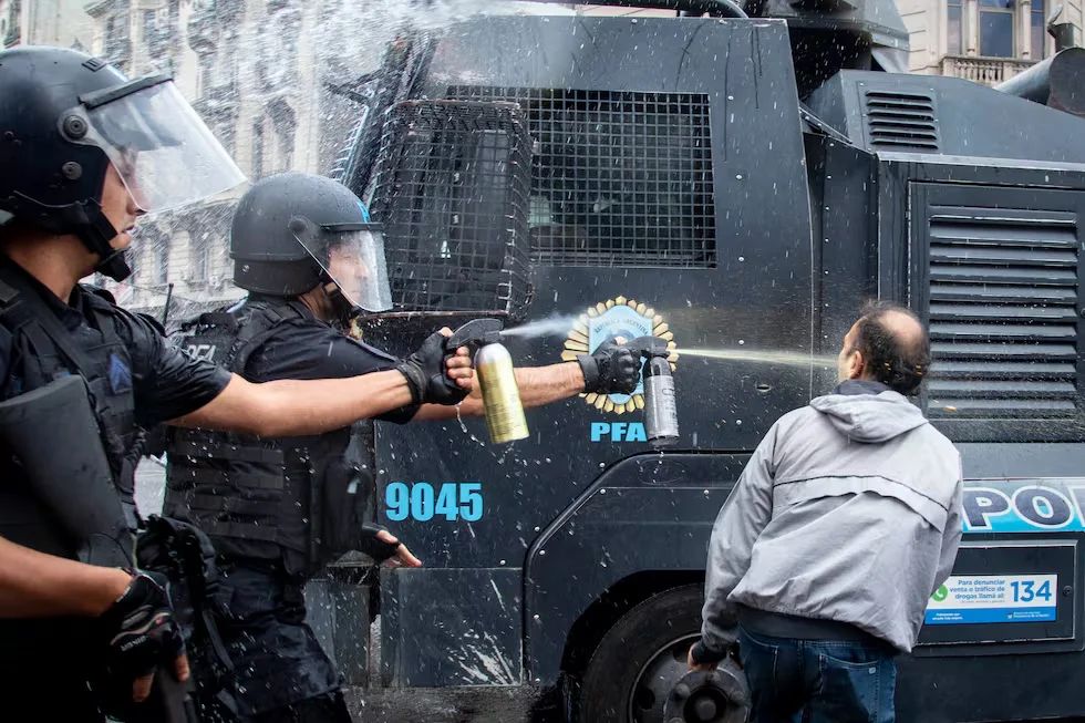 Represión jubilados