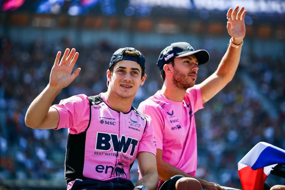 Colapinto junto a Gasly.