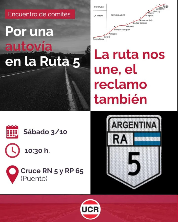 Autovía 5: el Presupuesto 2027 reactiva el reclamo regional y la presión política por la obra.