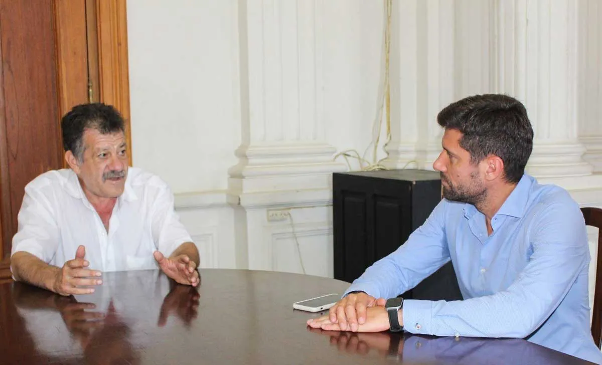 Barenghi se reunió con César Muñoz, funcionario de la Agencia Nacional de Discapacidad.