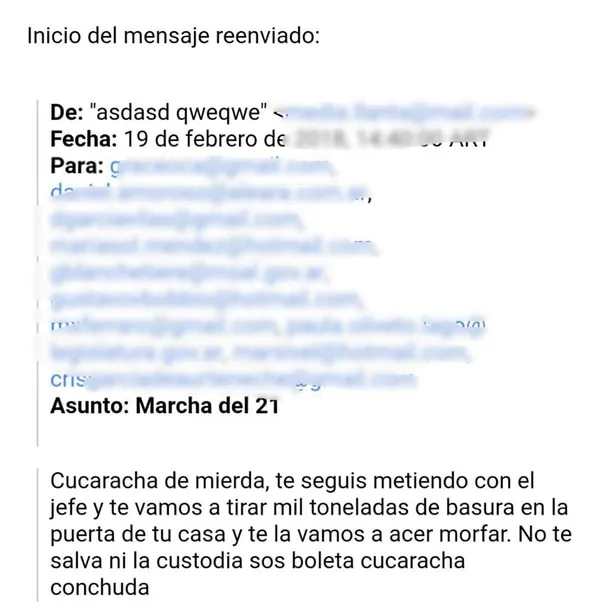 Qué fuerte amenaza recibió Graciela Ocaña