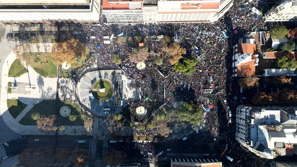 Plaza de Mayo Argentina con Cristina 2