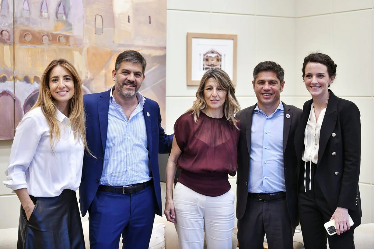 Bianco y Nicolini junto a Kicillof y Yolanda Díaz