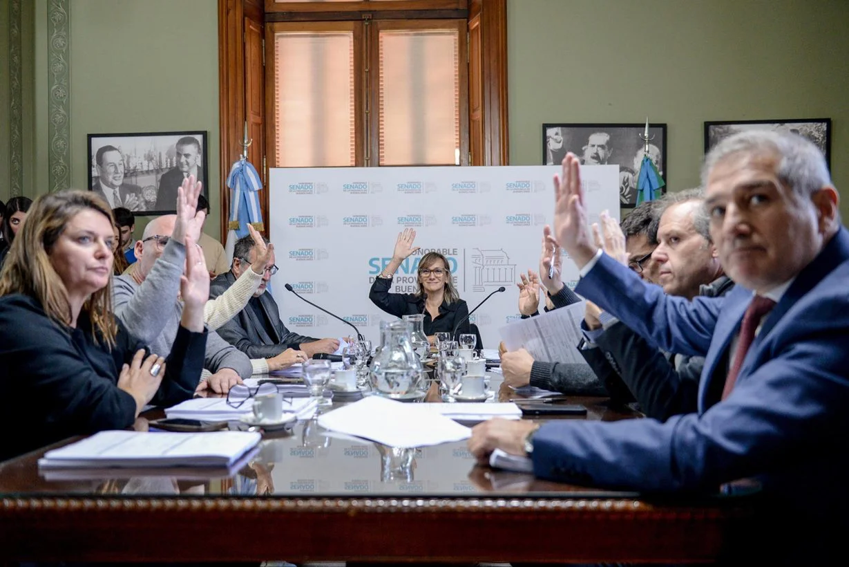 Comisión de Reforma Política en el Senado bonaerense.