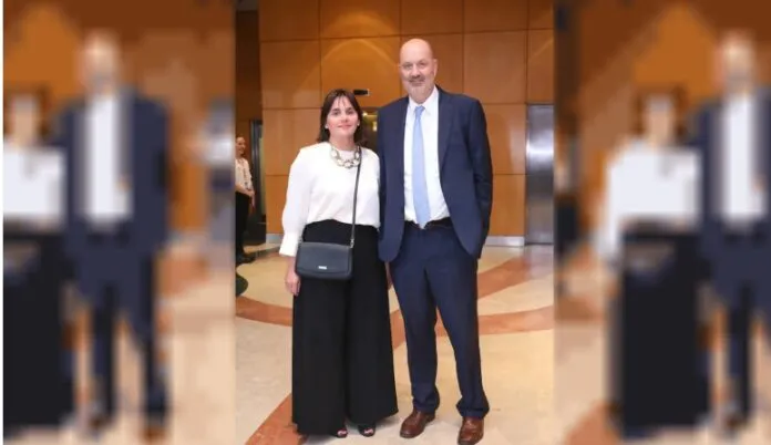 Federico Sturzenegger y su esposa