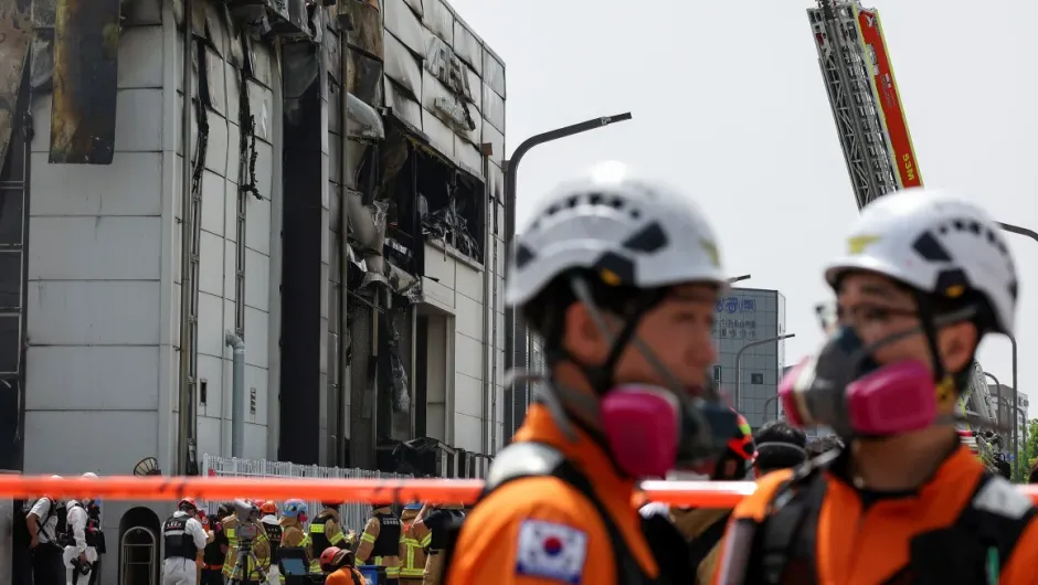 Incendio mortal en una fábrica de baterías en Hwaseong, Corea del Sur