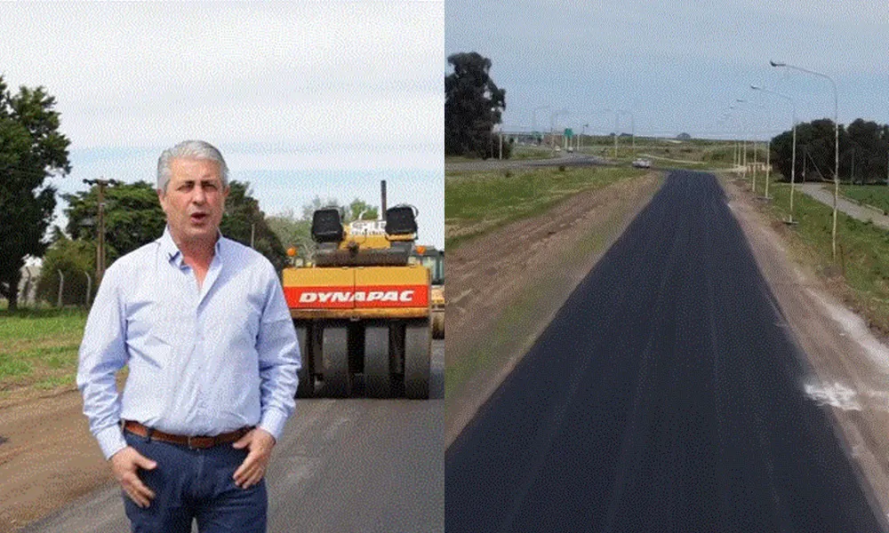 Martínez celebró el avance de importante obra.
