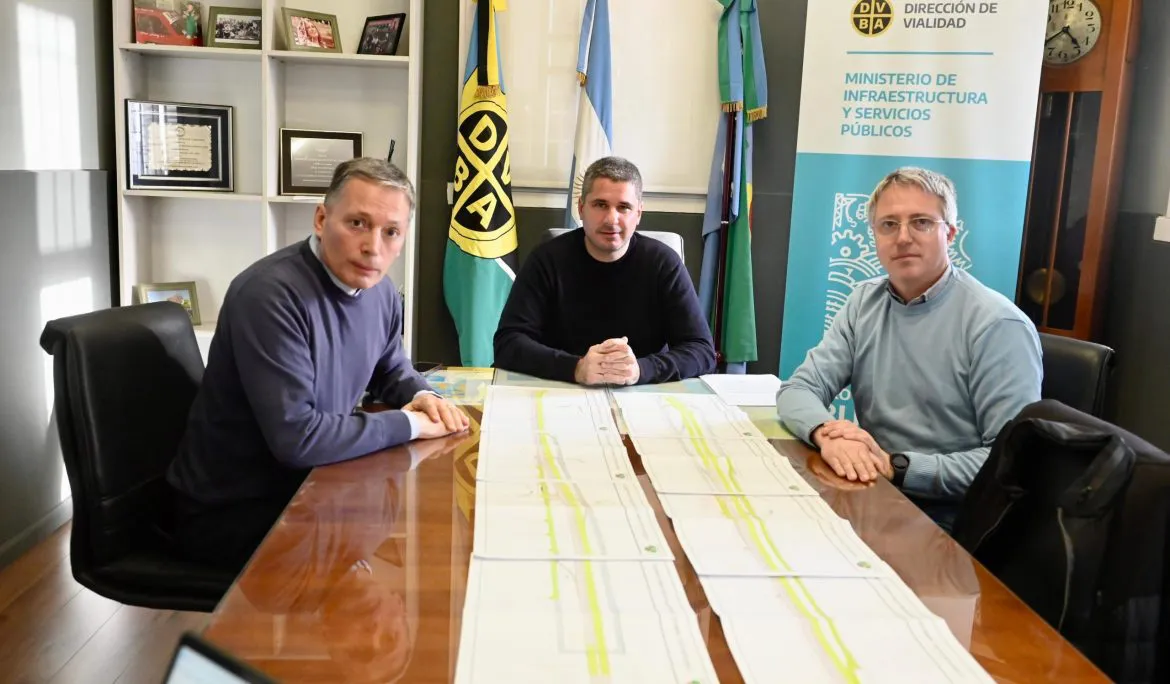 Gray se reunió con autoridades de la dirección de Vialidad bonaerense.