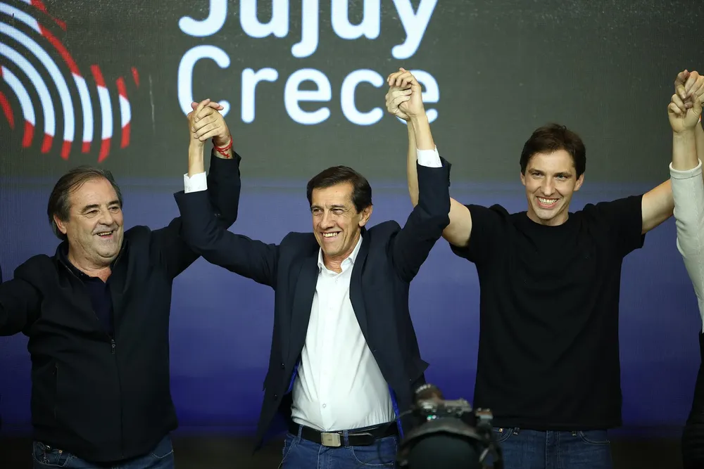 Así festejó Carlos Sadir en Jujuy.