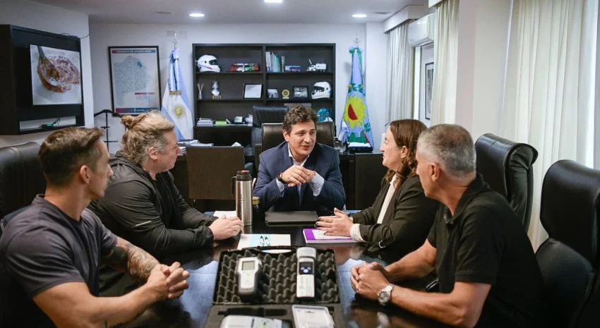 El intendente Nahuel Guardia fue recibido por el Ministro de Transporte bonaerense