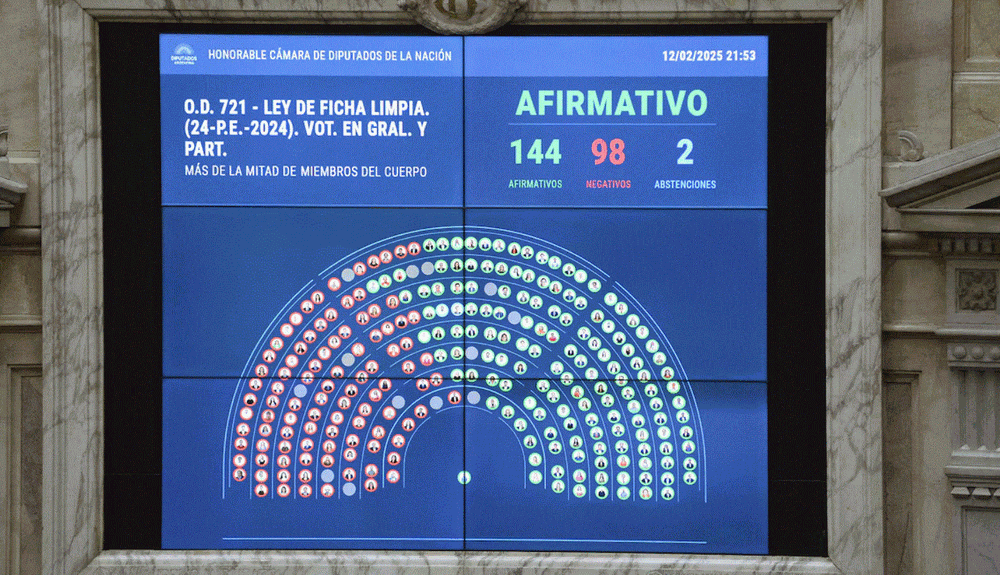Ásí se votó Ficha Limpia en Diputados