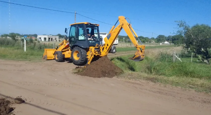 Avanzan las obras en el paraje Pavón.