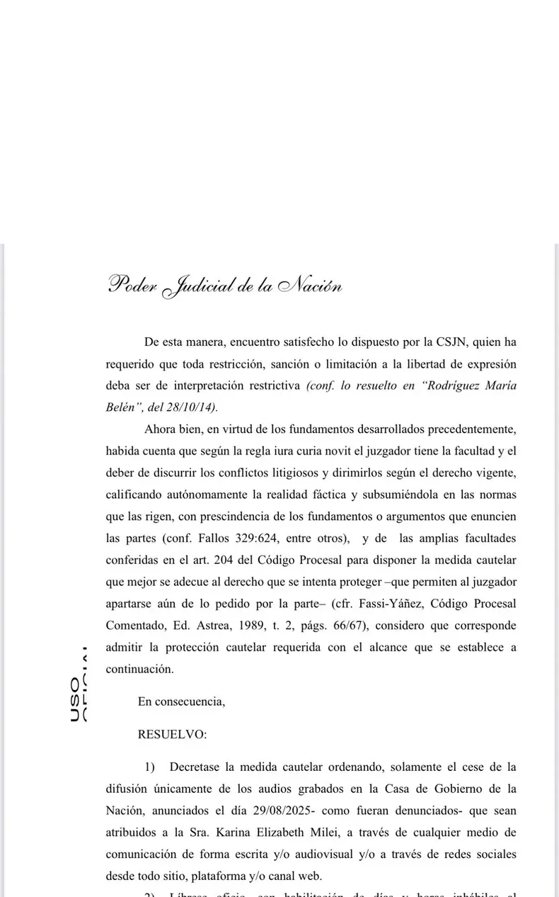 Poder Judicial de la Nación Fallo