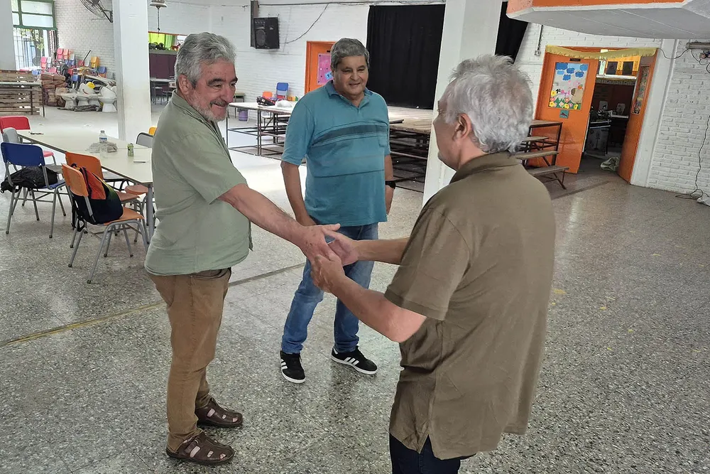 Zamora recorrió obras de infraestructura edilicia en la Escuela Primaria N°42