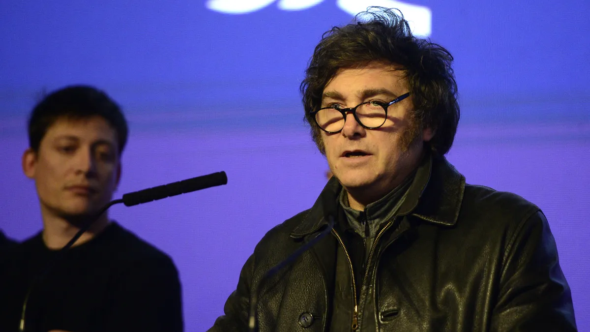 Javier Milei y Santiago Caputo Javier Milei y Santiago Caputo