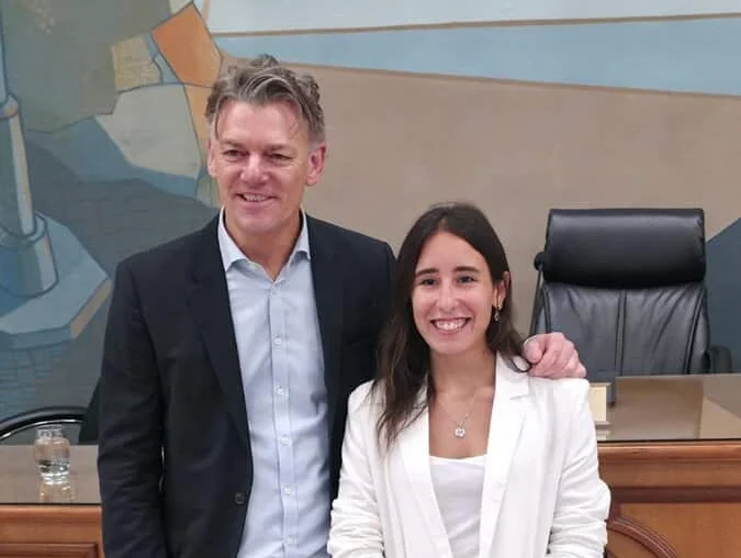 Nicolás Scioli acompañó la asunción de Milagros Rodríguez en noviembre.