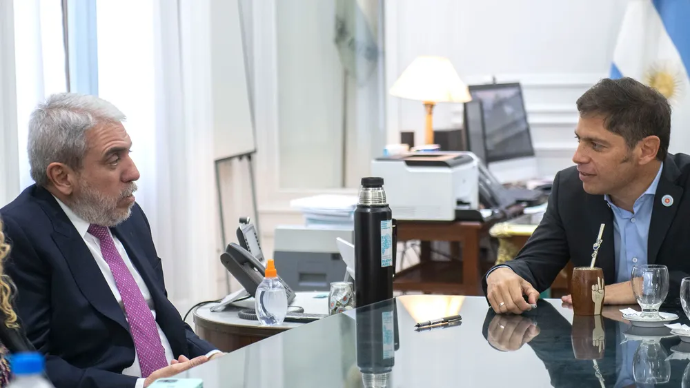 Anibal Fernández y Axel Kicillof.