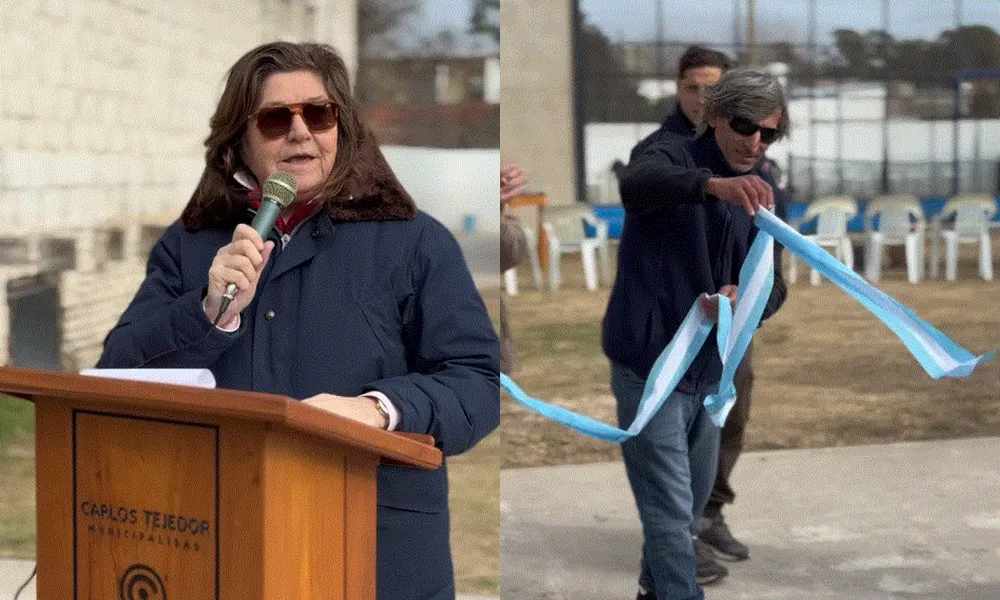 María Celia Gianini participó de una emotiva inauguración en el Club Argentino