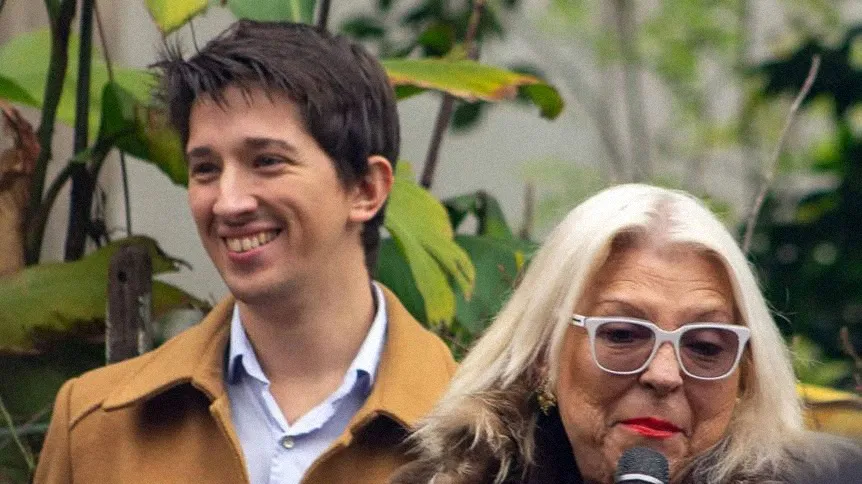 Matías Yofe y Elisa Carrió