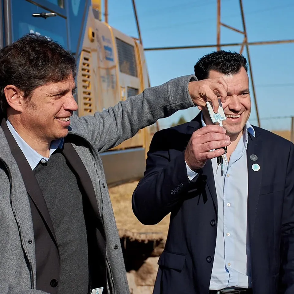 Nobre Ferreira junto a Kicillof.