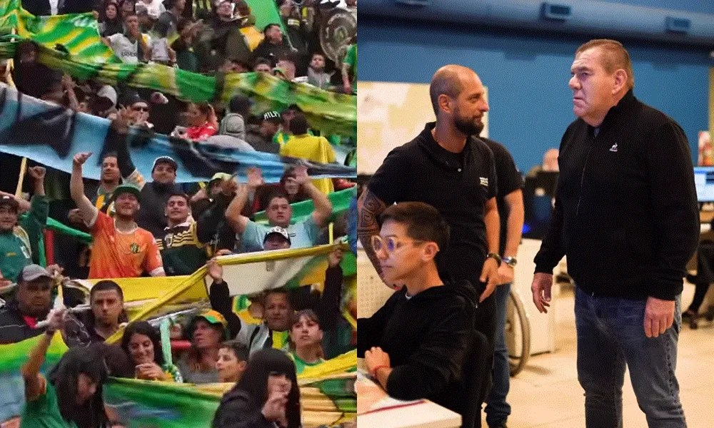 Montenegro celebró la vuelta del clásico Aldosivi Alvarado.