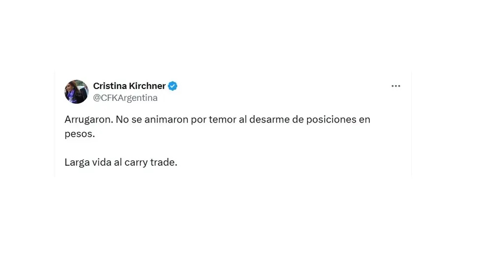 Cristina Kirchner tw
