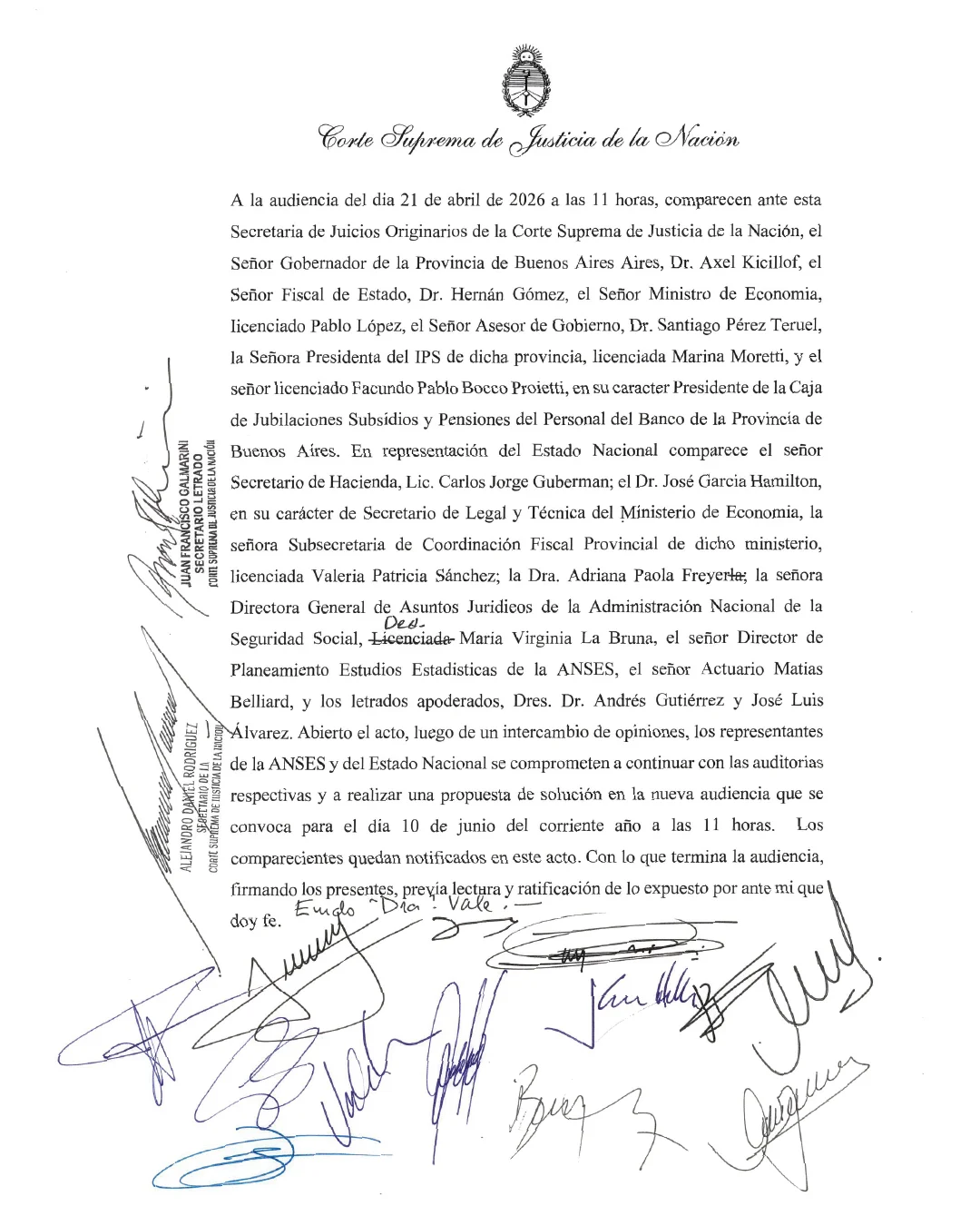 La Corte Suprema de Justicia fijó como fecha el 10 de junio.