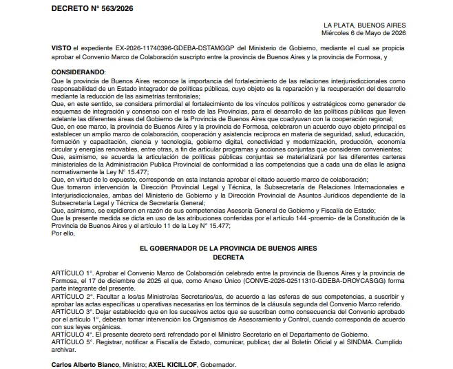 Decreto N° 563/2026
