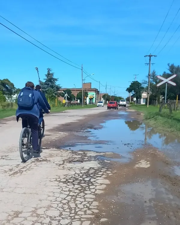 Caminos en mal estado en Puan