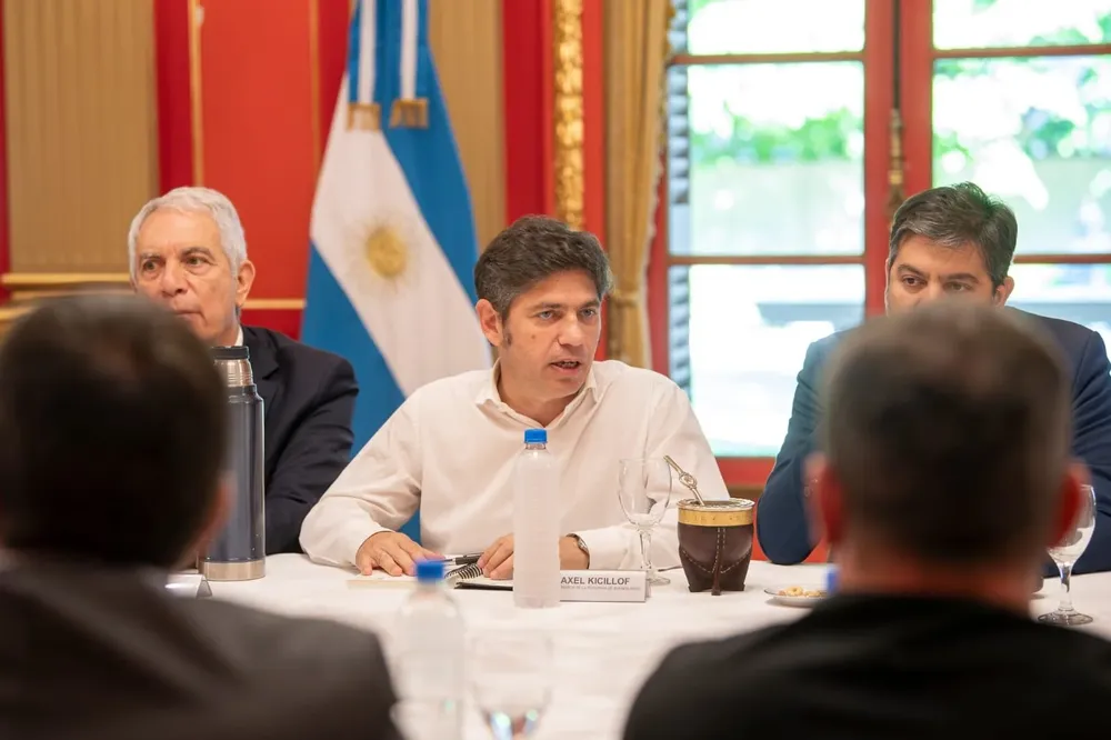 Kicillof junto a Alak y Bianco