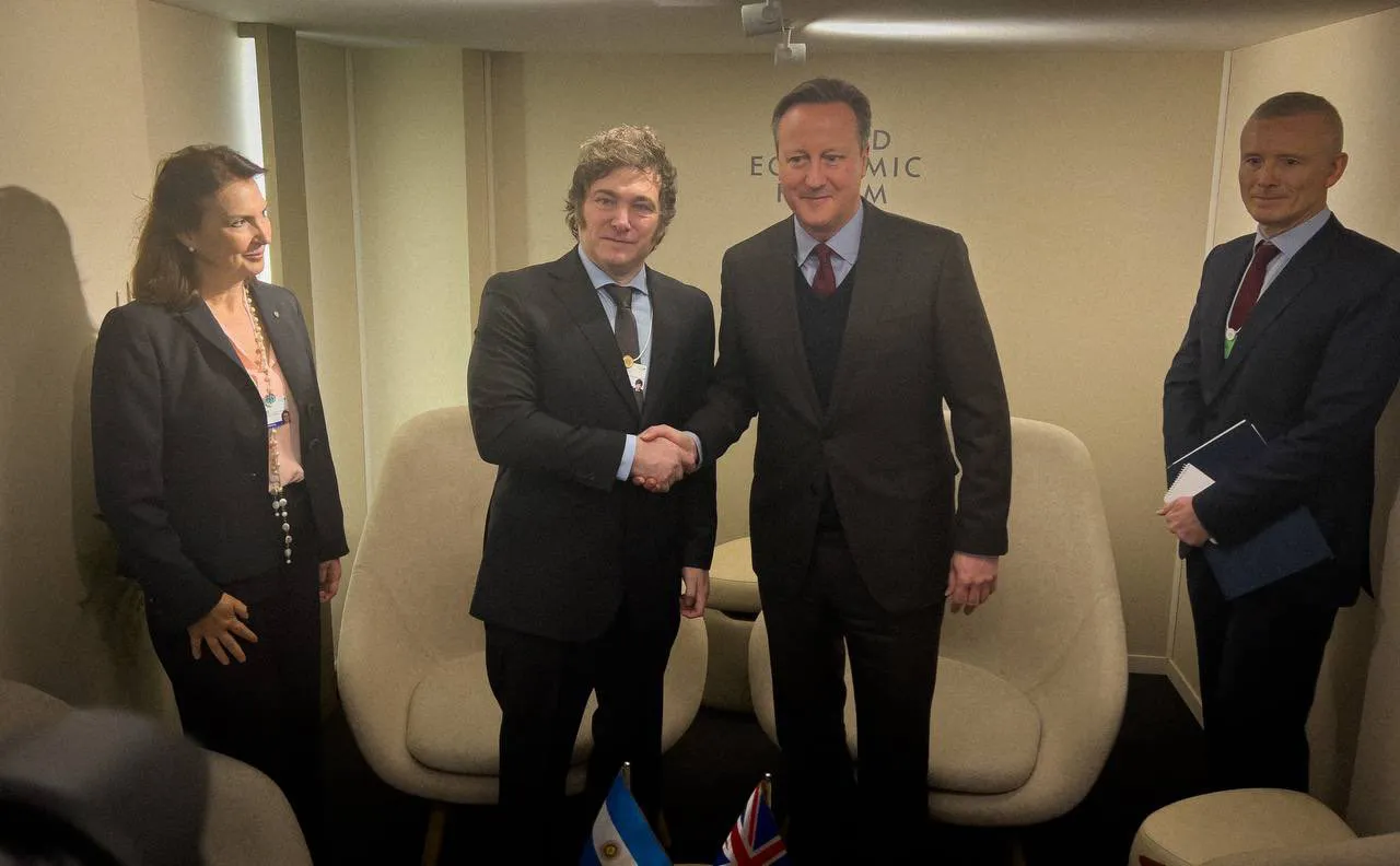 David Cameron y Javier Milei David Cameron y Javier Milei