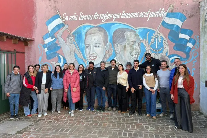 Nicolás Trotta con la militancia de Fuerza Patria en Maipú