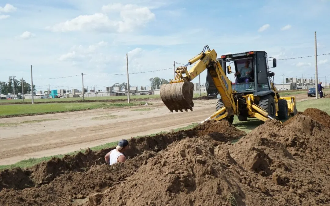 Avanzan las obras en Trenque Lauquen.