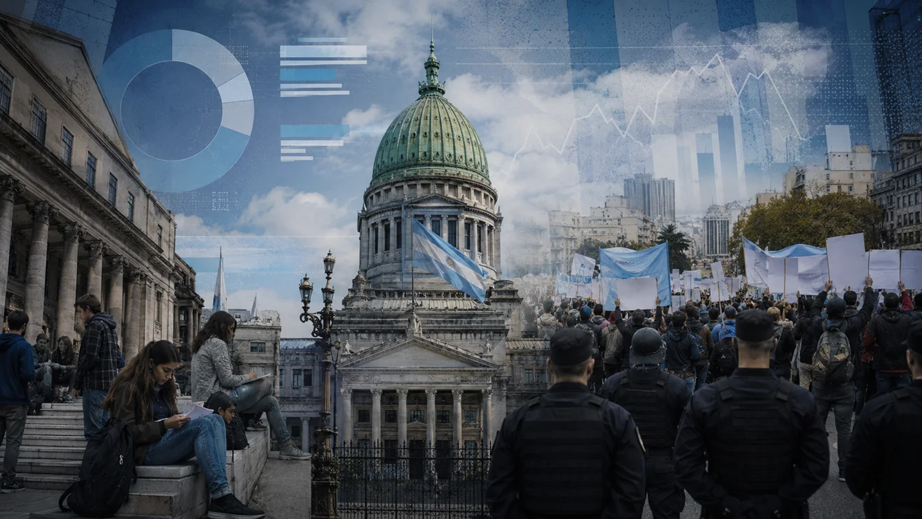 Encuesta nacional universidades, Estado, seguridad y protesta, en una foto sensible del clima social