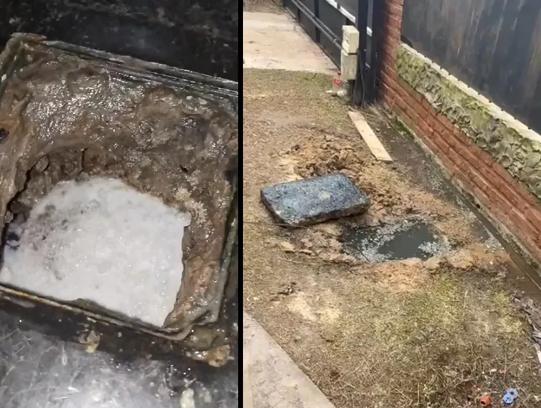 Desborde cloacal en Mercedes