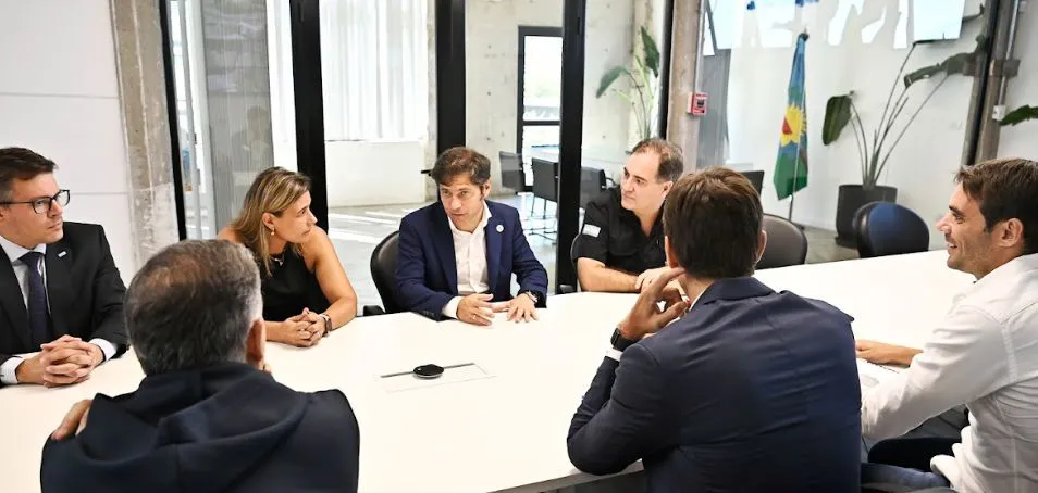 El gobernador junto al intendente Passaglia