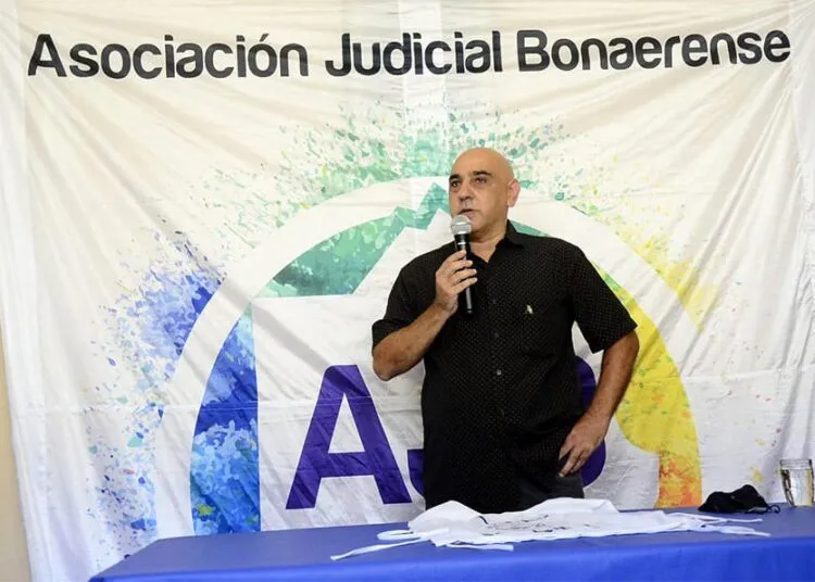 Hugo Russo, secretario general de la Asociación Judicial Bonaerense