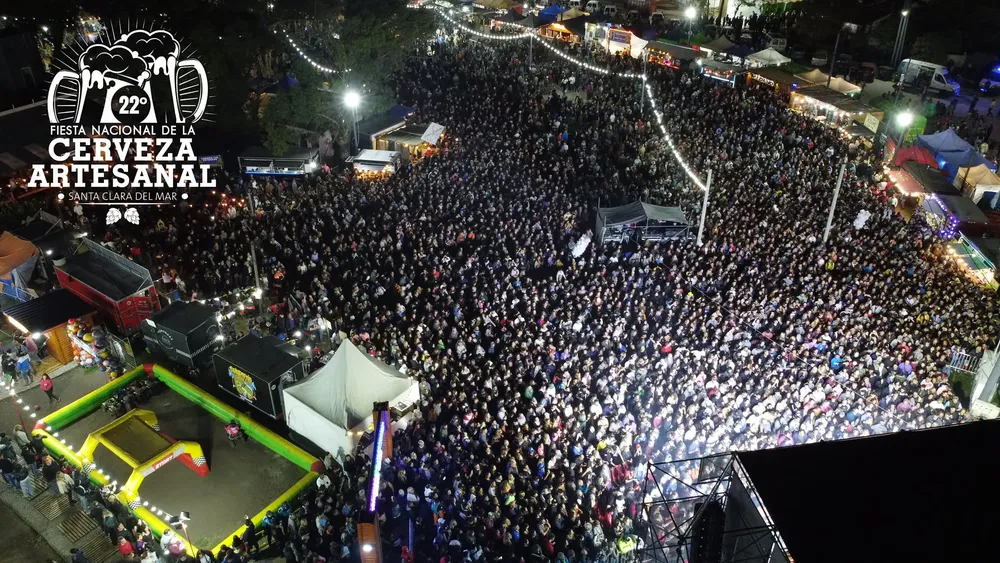 Éxito total de la Fiesta Nacional de la Cerveza Artesanal en Santa Clara del Mar.