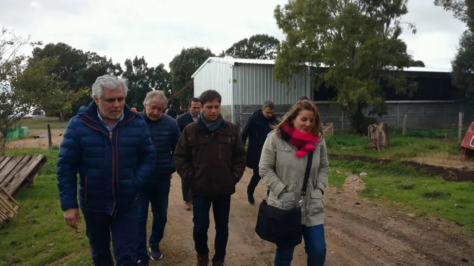 Junto a Kicillof, Santillán recorrió Adolfo Gonzáles Chaves