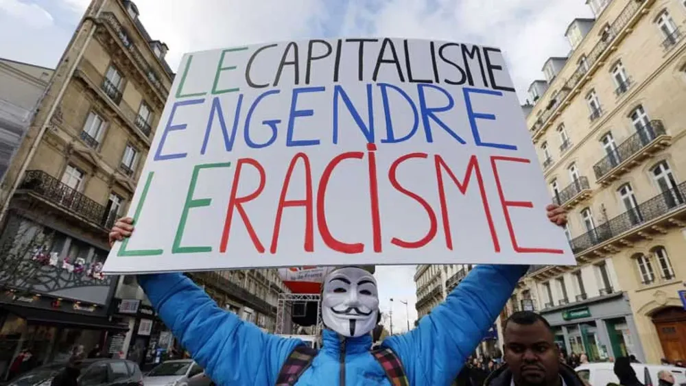 Marcha contra el racismo en Francia.