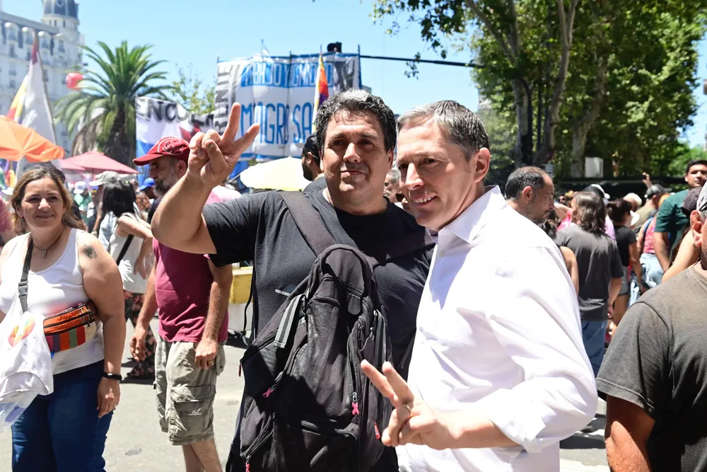 Gray en la marcha del 24E.